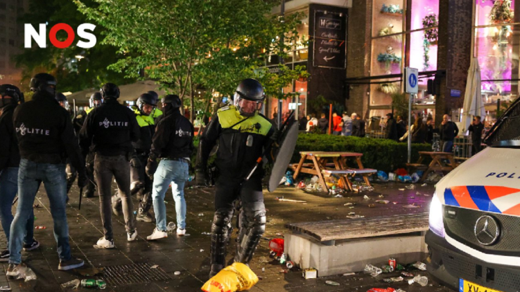 Riots in Rotterdam following the loss of Feyenoord / 72 arrested, two police officers injured