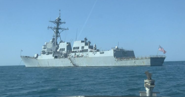 The American destroyer near Durrës! The “Jason Dunham” ship in collective defense operations
