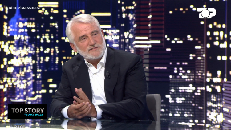 “There is an iron curtain”, Menduh Thaçi in Top Story: In the French proposal the main issue is the language