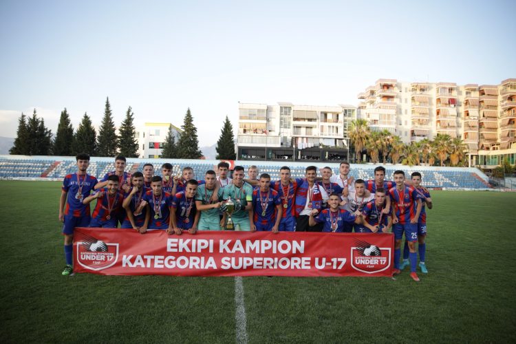 Vllaznia defeats Shënkolli and is declared the champion of the Superior Category U-17