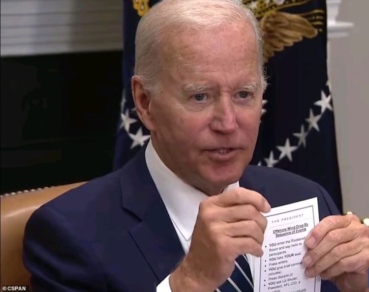 “Sit down, comment briefly, leave,” Biden strikes again! Publishes the letter instructing him on what to do in the meeting