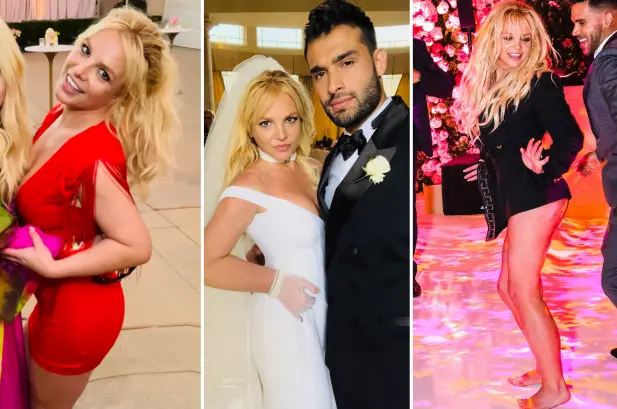 Britney Spears celebrates with three dresses at the wedding ceremony with Sam Asghari (photos)