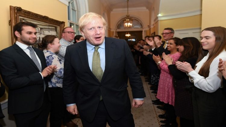 Boris Johnson votes in the no-confidence motion against him, demanded by the Conservatives
