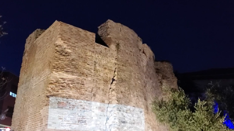 The damaged tower in Durrës is repaired, the ancient building collapsed during the earthquake
