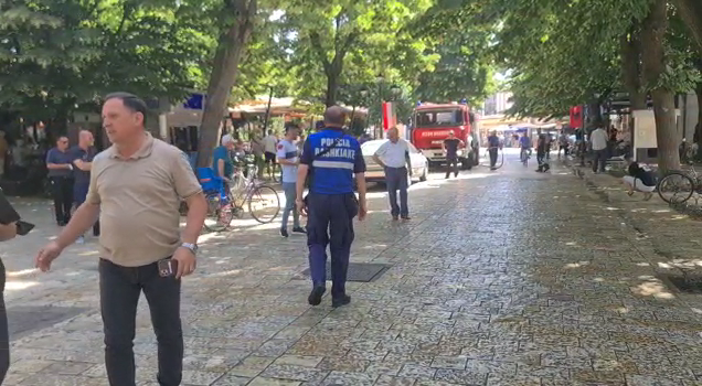 Bicycle accidents on the pedestrian street of Shkodra! Police stop traffic, here is the unusual cause