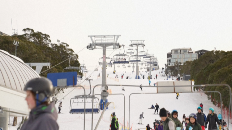 Snow in Australia, people fill the ski resorts