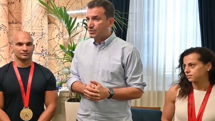 Veliaj hosts two European Weightlifting Champions, Erkand Qerimaj and Evangjeli Veli: More support for our talents