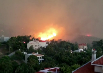 The hottest in Europe and USA.  Fires endanger human life