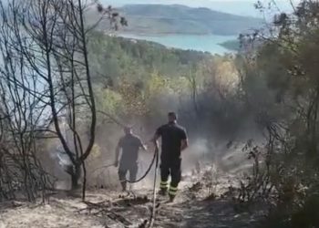 Fire in the protected area in Krujë, 30 hectares of land under fire
