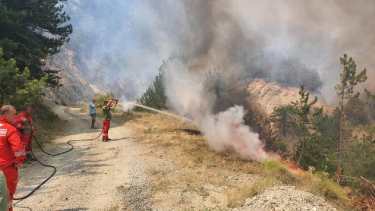 Six active outbreaks in the country, the most problematic fire in Mirdita