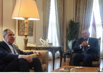 Lavrov in Egypt, part of a visit to Africa as the war in Ukraine continues
