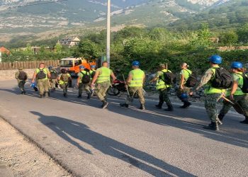 The operation to extinguish the fire in Boga continues, 53 forces are activated to neutralize the flames