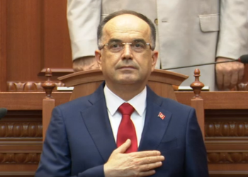 Bajram Begaj is sworn in as president of the Republic of Albania