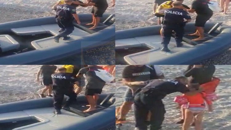 3 Czech tourists risked their lives on the beach of Dhërmi, they were saved by the border police