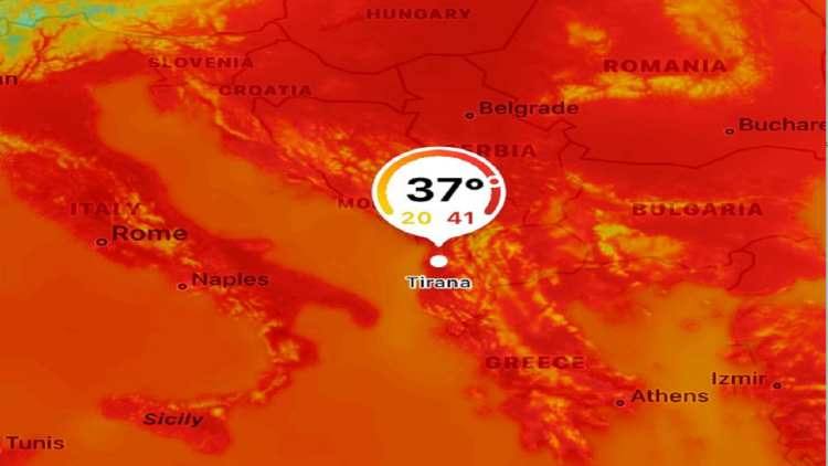 “Burning” Albania, that’s when the temperatures reach the peak of heat