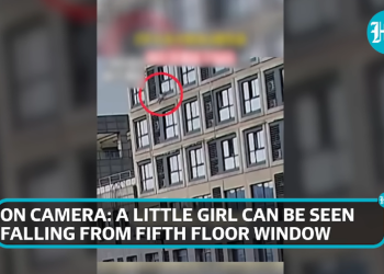 The citizen turns into a hero, manages to save the 2-year-old who fell from the fifth floor of the building (Video)