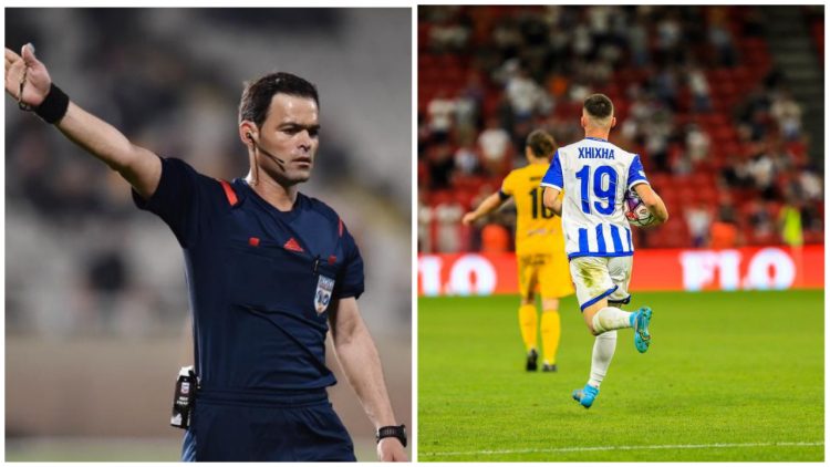 Cypriot referee for Tirana against Bosniaks, in the past he judged Laci and Xixha