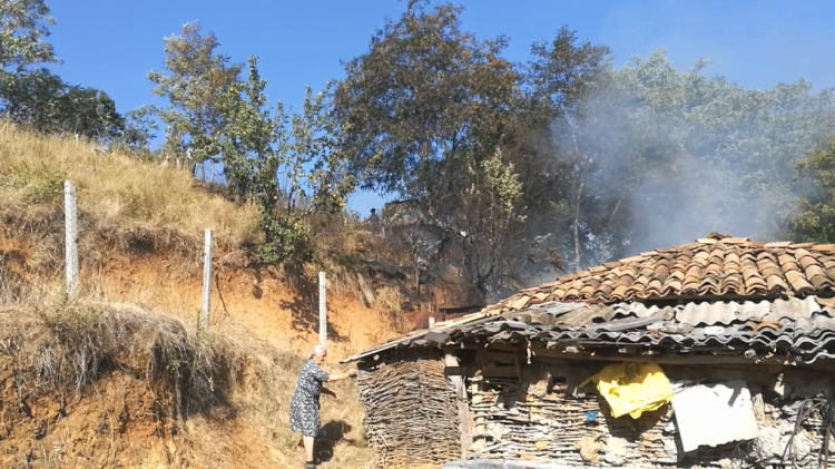 Fires in Lushnja, burning four cattle sheds and food warehouses