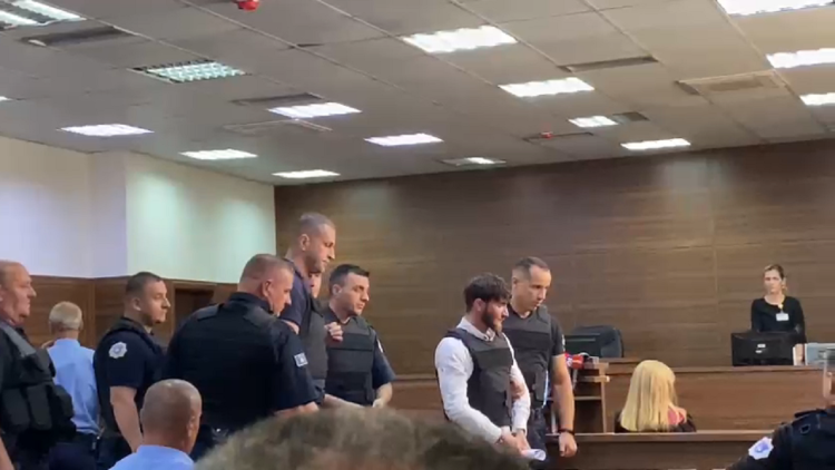 He raped and tortured Marigona Osmani/Dardan Krivaça to death with handcuffs and a bulletproof vest during the court session