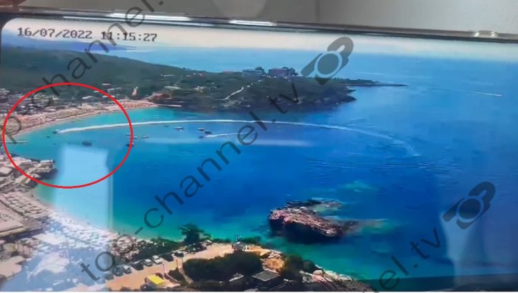 With video/ The moment when the dinghy loses control and crashes into the couple of vacationers in Jale