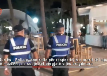 Observance of the normative act that prohibits music after the permitted time / Durrës Police action in coastal businesses