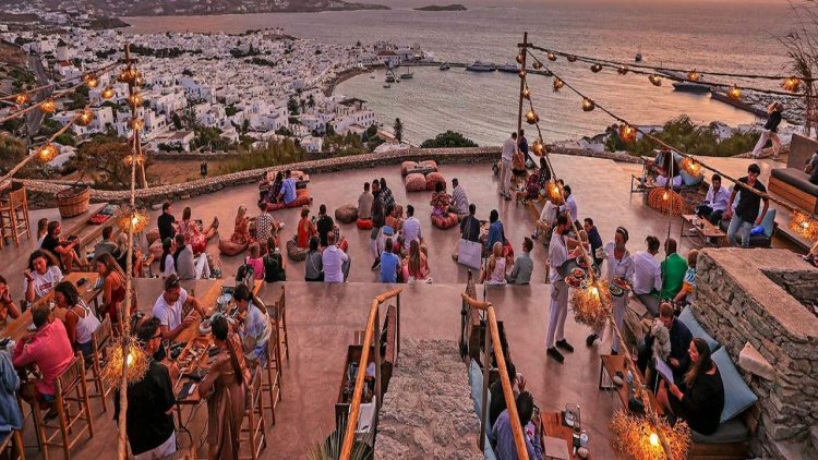 The next “madness” happens on the Greek island, you have to pay hundreds of euros to see the sunset