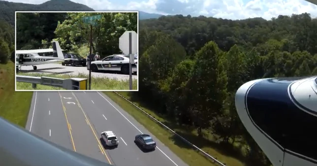 Video/ The pilot makes a dramatic landing of the plane on the highway between cars after the engine problem (photos)