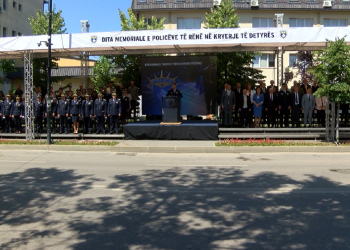 On the anniversary of the Kosovo police, 21 officers who fell in the line of duty were honored