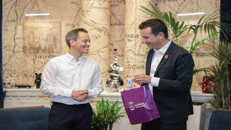Veliaj welcomes the mayor of Lund, Philip Sandberg: Bridge of cooperation between young people; steps forward with digitalization