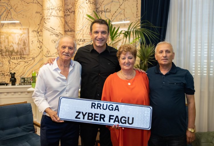 The street in Tirana is named after the football legend of the capital, Zyber Fagu