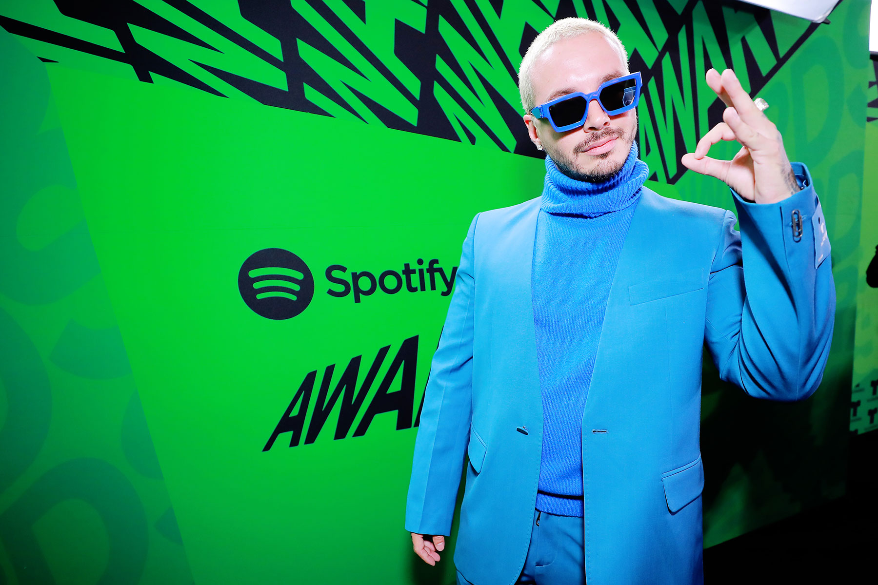 MEXICO CITY, MEXICO - MARCH 05: J Balvin attends the 2020 Spotify Awards at the Auditorio Nacional on March 05, 2020 in Mexico City, Mexico. (Photo by Manuel Velasquez/Getty Images for Spotify)